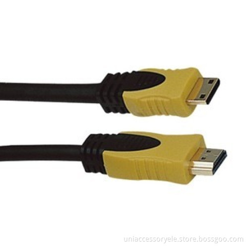 Molding Type High Speed 1080P Mini hdmi cable for carmer